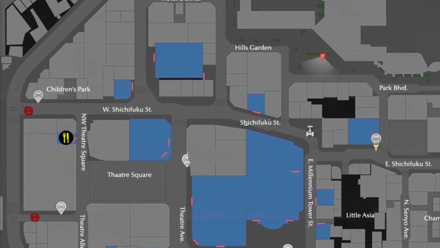 Like a Dragon Infinite Wealth - Smile Burger (NW Theater Square)  Map Image