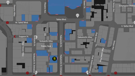 Like a Dragon Infinite Wealth - Cafe Alps Map Image