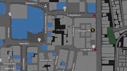 Like a Dragon Infinite Wealth - Earth Angel Map Image