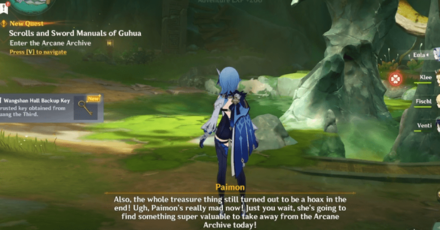 Genshin Impact A Wangshan Walk to Remember Walkthrough - Talk to Huang the Third