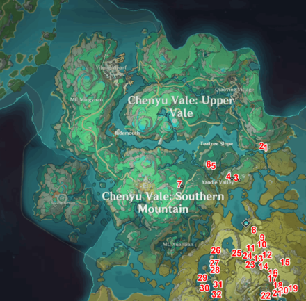 Genshin 4.4 Chenyu Vale Region Map - Jueyun Chili