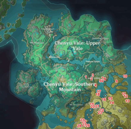 Genshin 4.4 Chenyu Vale Region Map - Cor Lapis