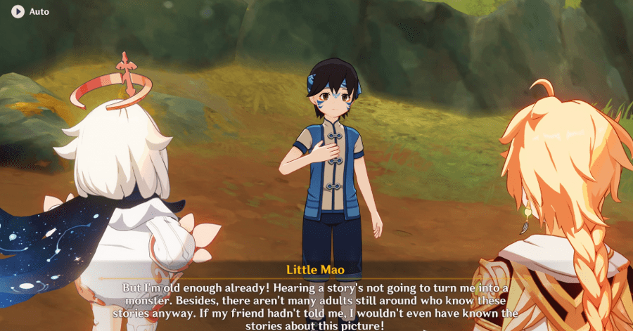 Genshin Impact Floating Jade, Treasure of Chenyu Walkthrough - Talk to Little Mao