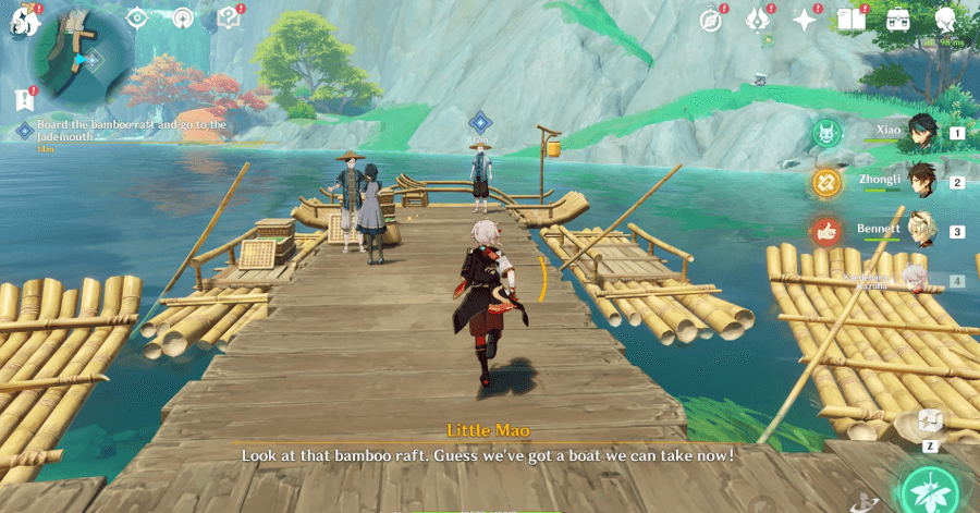 Genshin Impact Floating Jade, Treasure of Chenyu Walkthrough - Talk to Little Mao