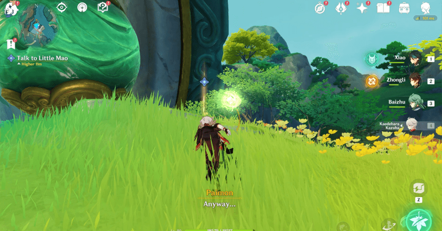 Genshin Impact Floating Jade, Treasure of Chenyu Walkthrough - Talk to Little Mao