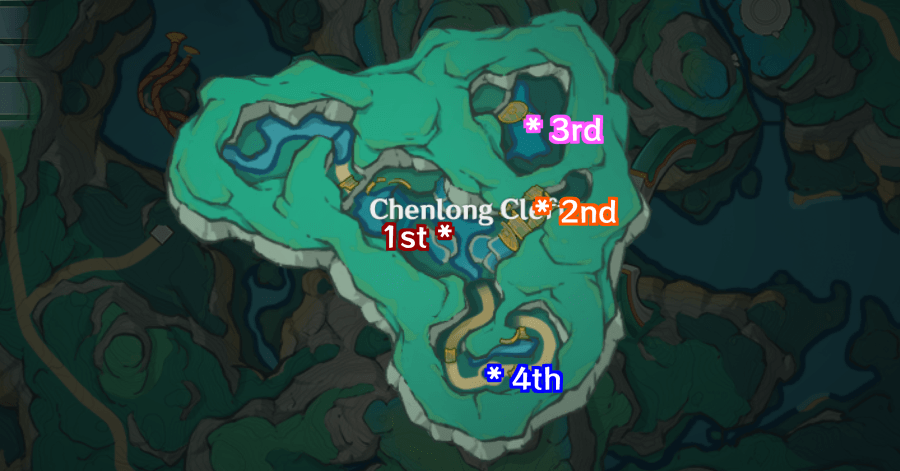 Genshin Impact Floating Jade, Treasure of Chenyu Walkthrough - Collect the scattered adeptal energy