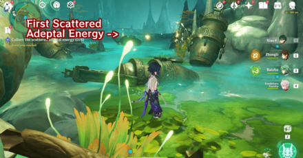 Floating Jade, Treasure of Chenyu Quest Walkthrough - First Scattered Adeptal Energy Location 2