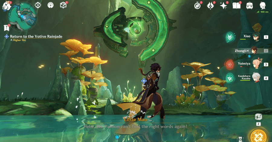 Genshin Impact Floating Jade, Treasure of Chenyu Walkthrough - Return to the Votive Rainjade