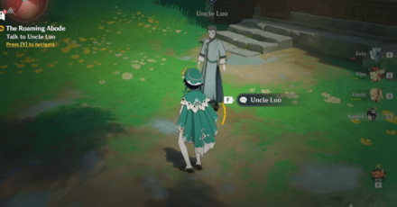 Genshin Impact The Roaming Abode Walkthrough - Talk to Uncle Luo