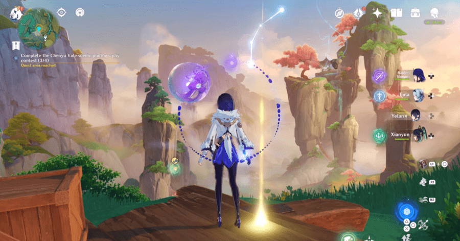 Genshin - Take a Photo of Mt. Xuanlian