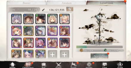 party level linking interface