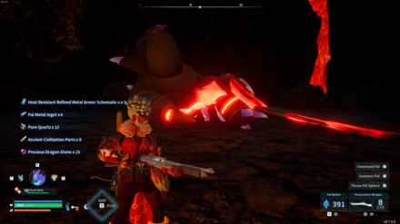 Palworld - Heat Resistant Refined Metal Armour 4 Drop