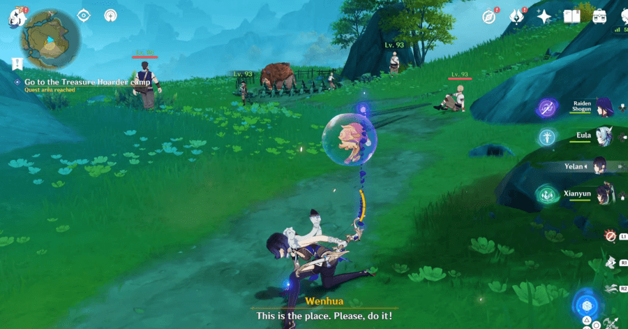 Genshin - Go to the Treasure Hoarder camp