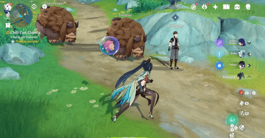 Genshin - Check on Chili Pepper and Yunyun