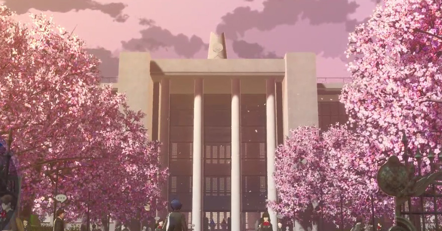 Persona 3 Reload - School Entrance