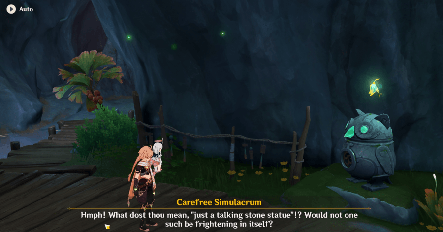 Genshin Impact Silently the Butterfly Crosses the Valley Walkthrough - Chase the butterflies into the medicine jar