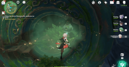 Genshin Impact Silently the Butterfly Crosses the Valley Walkthrough - How To Chase Butterfly #3Into the Medicine Jar 2