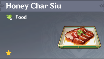 Genshin Impact - How to Get Honey Char Siu and Effects
