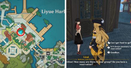 Genshin - Licai Liuli Pavilion Location in Liyue Harbor