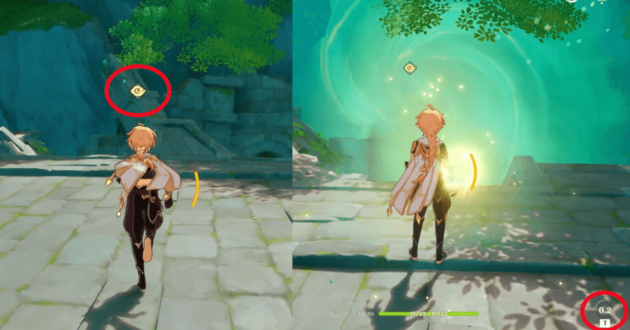 Genshin - How to Solve Ancient Ruin - Use the Adeptal Energy to Collect the Ruins