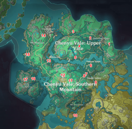 Genshin - Jade Incense Cauldron map locations