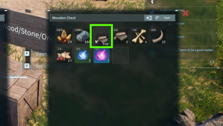 Palworld - Let Go of Left Click to Store the Item