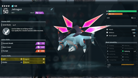 Palworld - Jetragon Best Flying Build