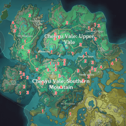 Genshin - Fluff-Fleece Goat Locations