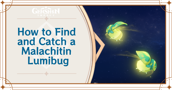 Genshin Impact - How to Find and Catch a Malachitin Lumibug