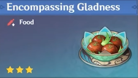 Genshin Impact - How to Get Encompassing Gladness and Effects