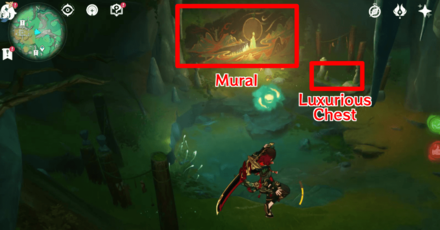 Genshin - Chizhang Wall Mural and Luxurious Chest