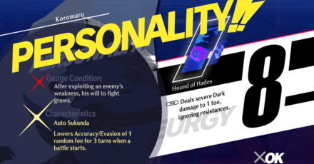 Persona 3 Reload - Koromaru Characteristic - Auto Sukunda