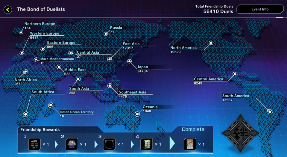 Master Duel - The Bond of Duelists - World Map