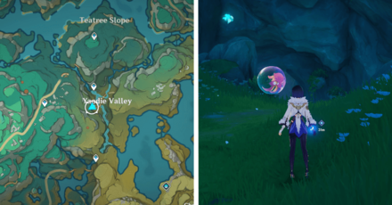 Genshin - Silently the Butterfly Crosses the Valley location