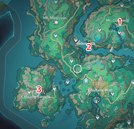 Genshin Hidden - Girdle of the Sands Waypoints map