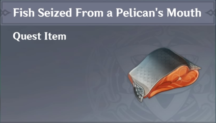 Genshin Impact - How to Get Fish Seized From a Pelican