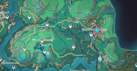 Genshin - Radiant Spincrystal 124 Map