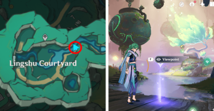 Genshin - Viewpoint in Lingshu Courtyard