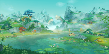 Genshin - Chenyu Vale Viewpoint - Bishui