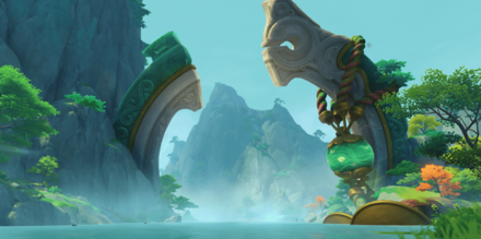 Genshin - Chenyu Vale Viewpoint - Jade Elegy of Bishui