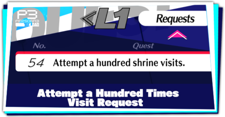 Request 54 Attempt a hundred shrine visits and How to Complete