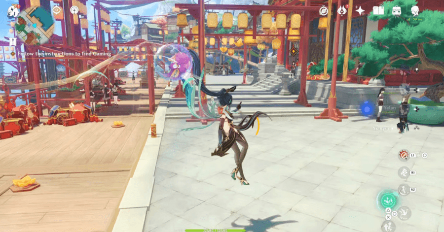 Genshin - Follow the instructions to find Gaming