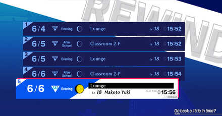 Persona 3 Reload - Rewind to a Previous State