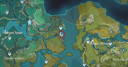 Genshin - Chenyu Vale Upper Vale Fishing Spot