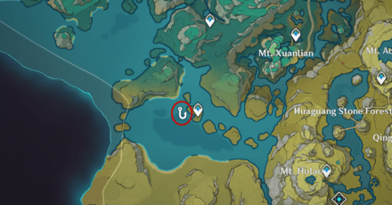 Genshin - Chenyu Vale Southern Mountain Fishing Spot