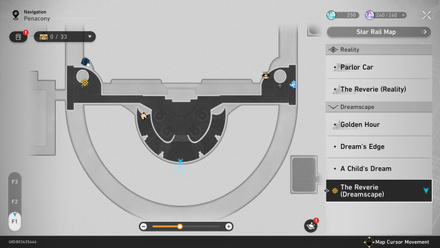 Honkai Star Rail -Dreamscape Lobby Map