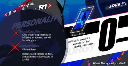 Persona 3 Reload - Mitsuru Characteristic - Ailment Burst