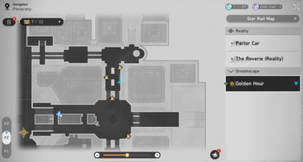 Honkai Star Rail -Golden Times Map