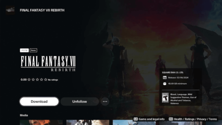 FF7 Rebirth - Select Download