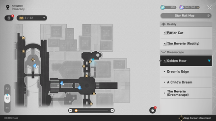 Honkai Star Rail -dreampeek map